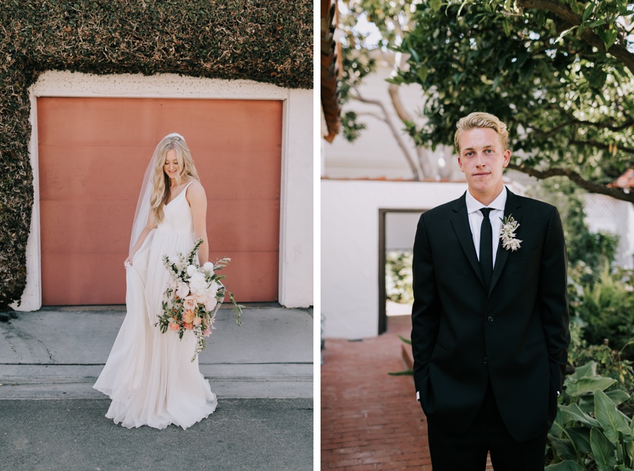 romantic darlington house wedding, la jolla california, blonde bride, Layered vintage florals