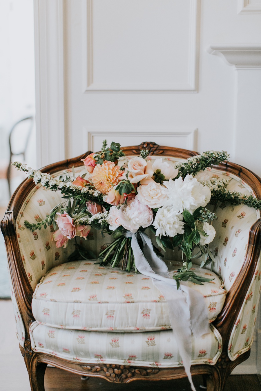 romantic darlington house wedding, la jolla california, Layered Vintage florals